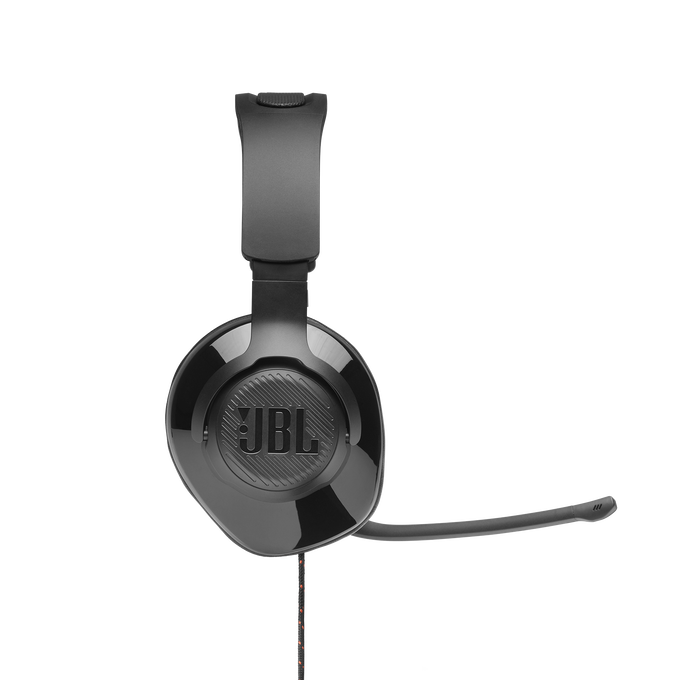 JBL Quantum 200 - Black - Wired over-ear gaming headset with flip-up mic - Detailshot 3 image number null